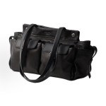 PRADA metal accessory single-shoulder bag, medium-sized for women